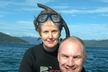 Fabrice et Corinne, nage avec les dauphins