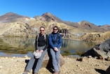 Isabelle et Olivier - pause photo lors du Tongariro crossing