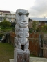Sculpture maorie pres du lac de Rotorua