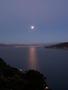 Après le coucher de soleil, voici le lever de lune (Baie de Wellington)