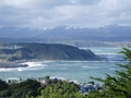 Vue sur l'aéroport de Wellington, Lyall Bay, juin 2008