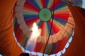 le ballon se dresse et nous montons dans la nacelle
