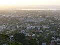Couché de soleil sur l'Eden Park vu du Mt Eden