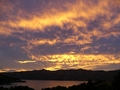 Couché de soleil à Akaroa