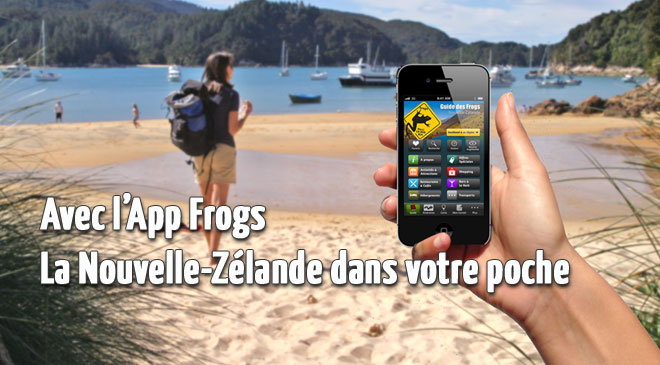 L'App Frogs, la Nouvelle-Zélande dans votre poche