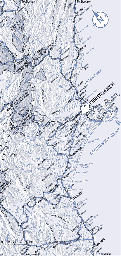 map Canterbury