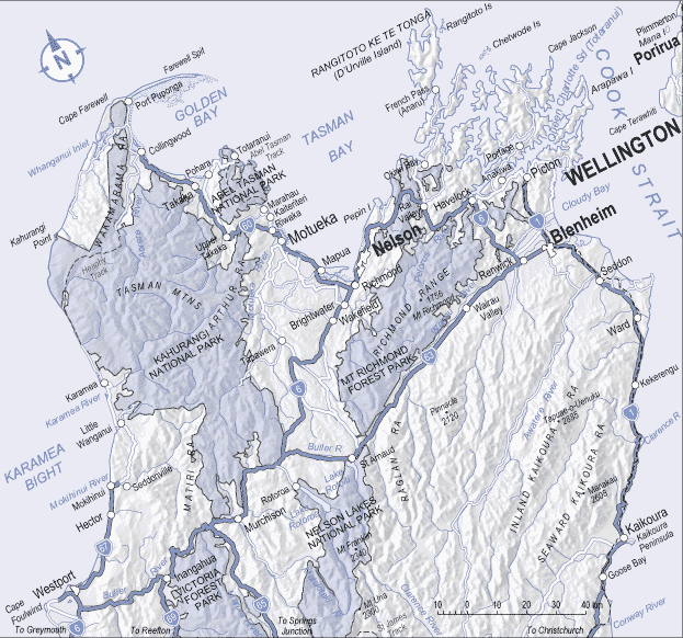 map Nelson area