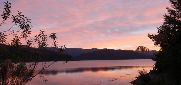 waikaremoana sunset waikaremoana sunset