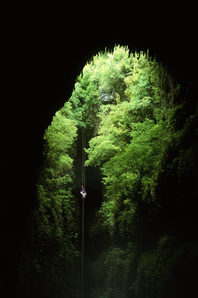 waitomo speleologie grotte vers luissants glowworms
