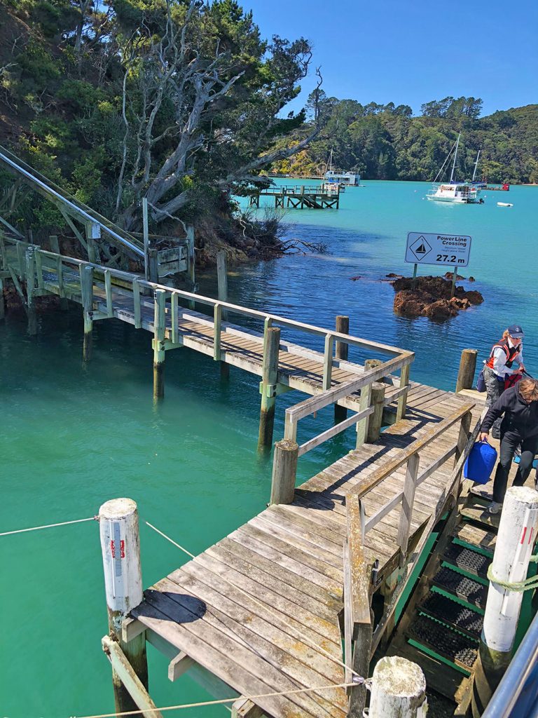 Ponton sur Kawau Island