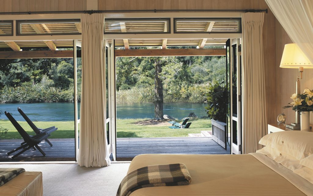 Huka lodge adresse d'exception Taupo hebergement nouvelle zelande