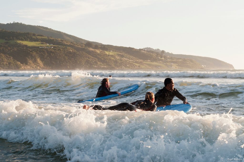 surf en Nouvelle-Zélande