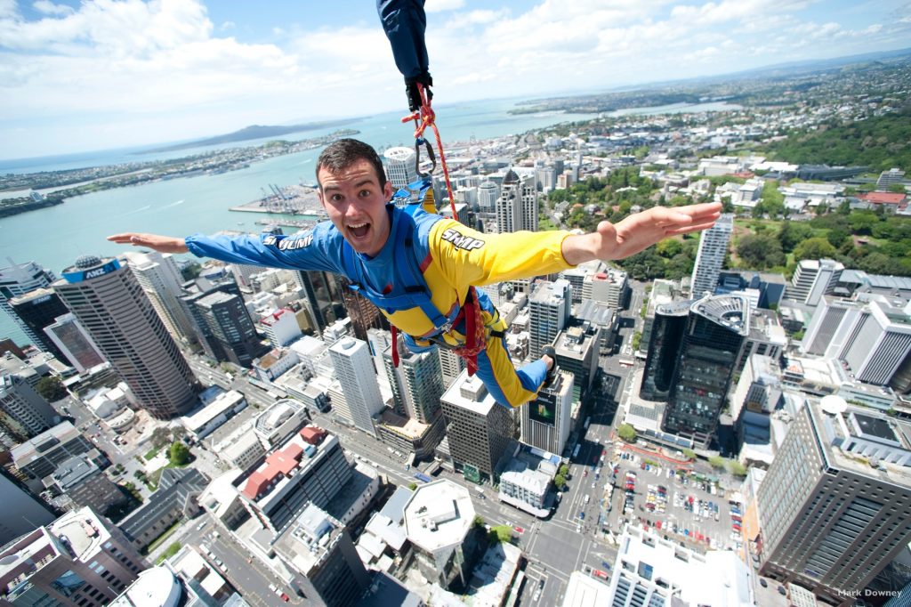 Saut depuis la Skytower