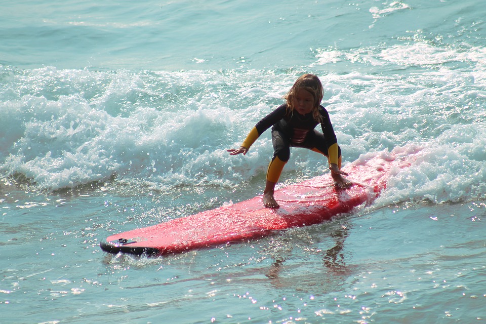 surf enfant famille nouvelle-zélande