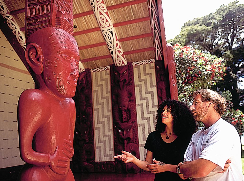 Sculpture maorie à waitangi