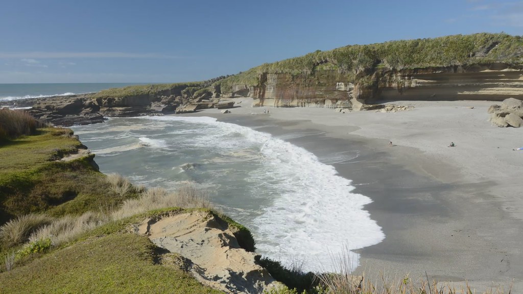 Plage de Truman track  ile du sud nouvelle zelande belle plage  cote ouest
