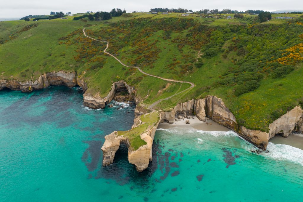 Plage de tunel beach l ile du sud nouvelle zelande belle plage  otago