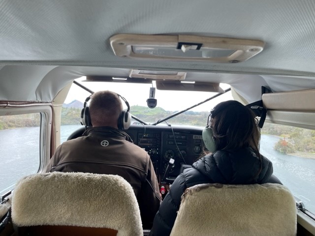 Vue de la cabine Hydravion Taupo