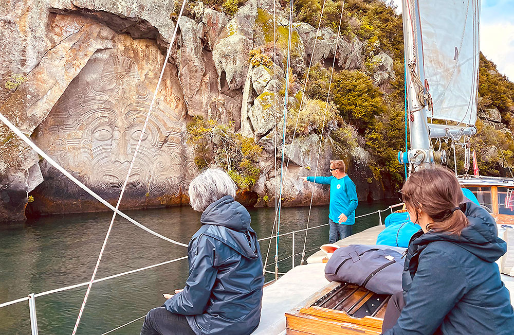 Sortie voilier maori carving taupo