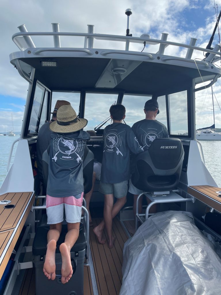 En bateau vers Great Barrier Island