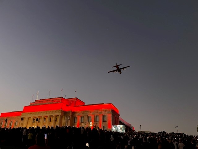 Dawn parade Auckland War Memorial Museum anzac day