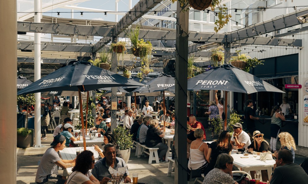 Fish and chips Auckland fish market, wynard quarter poisson pane Nouvelle-Zelande poisson frit