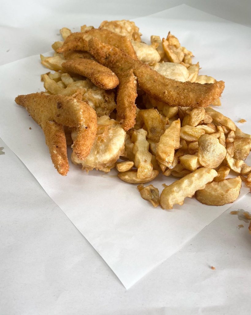 Fish and chips Opunake fish  poisson pane Nouvelle-Zelande poisson frit