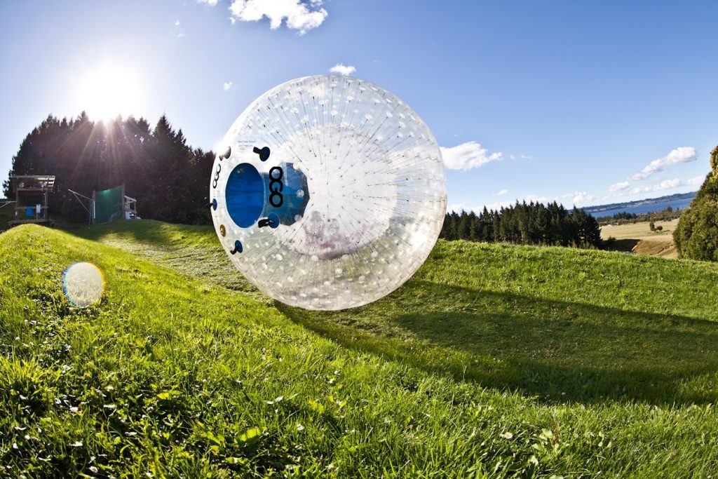 Zorb Nouvelle zelande avec enfants