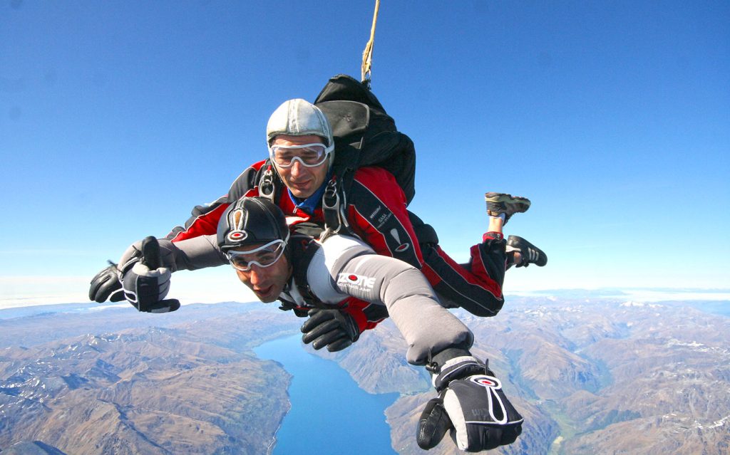 Saut chute libre Nouvelle-Zélande