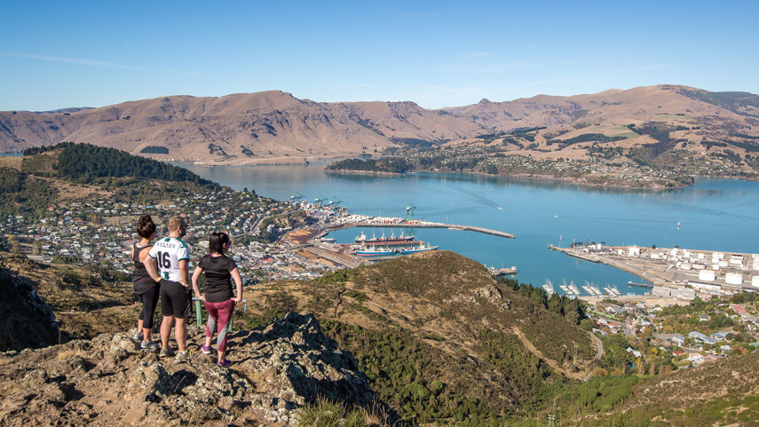 Sentier de Port Hills Bridle Path à Christchurch.