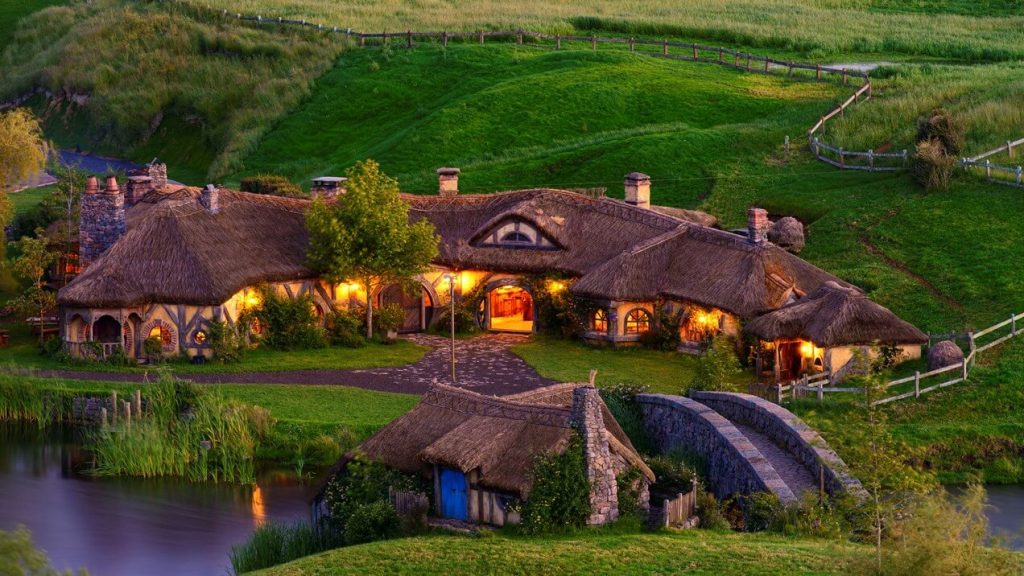 Auberge Dragon vert à Hobbiton