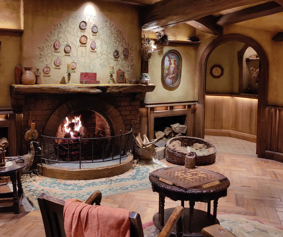 maison hobbit Bagshot Row hobbiton visite salon