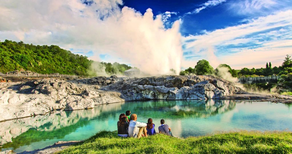 Geyser Rotorua Nouvelle-Zelande