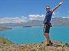 Emmanuel devant le lac Tekapo, île du sud