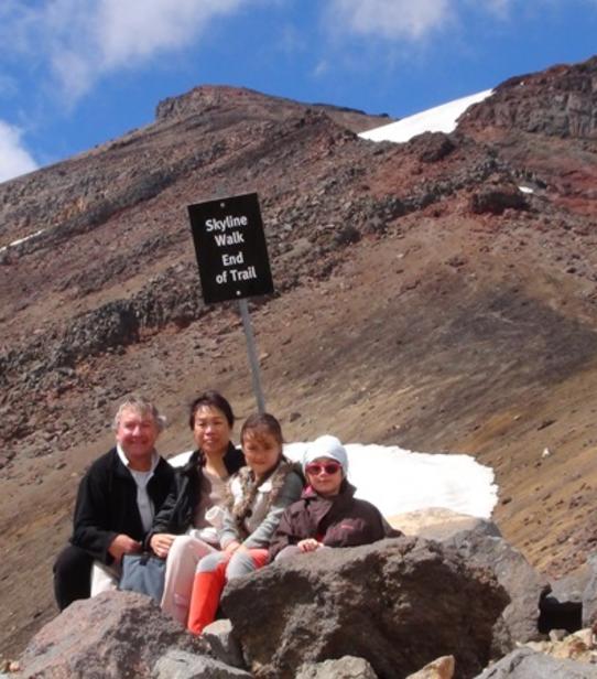 Philippe en famille - Tongariro