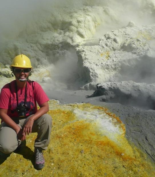 Sophie sur White Island
