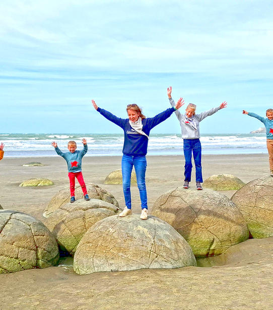 Voyageur Moeraki Nouvelle-Zelande