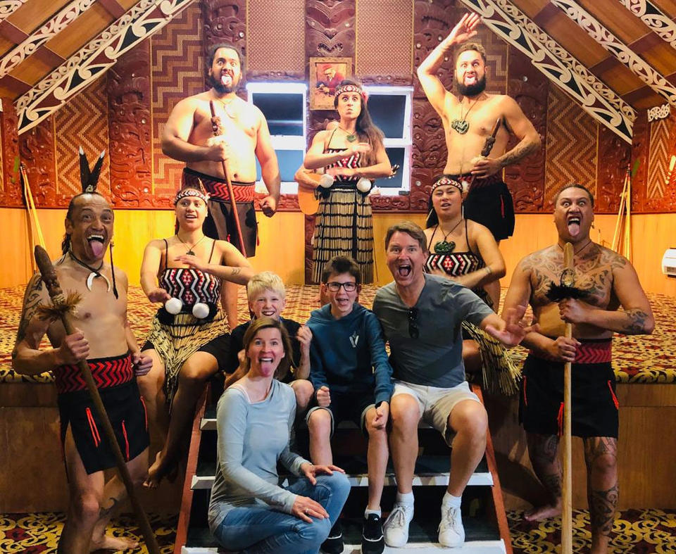 Alexandre, Doris, Théodore et Matisse à Rotorua