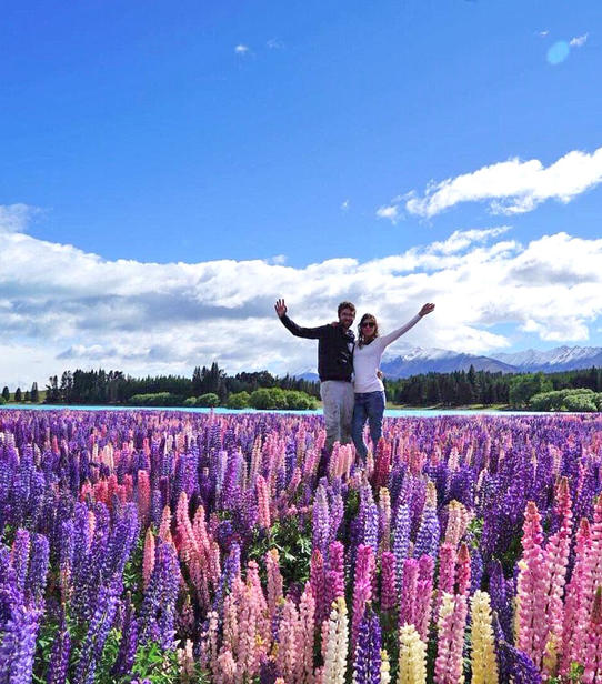 Alexandre et Laurie à Tekapo 