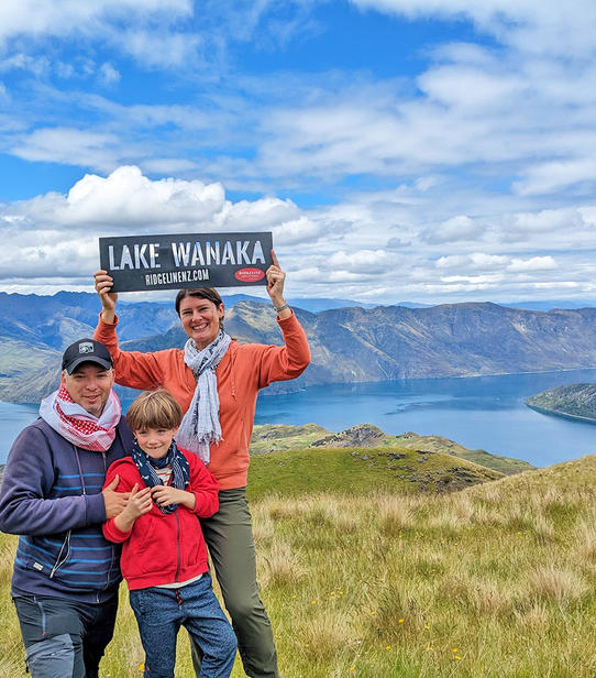 Amélie en famille à Wanaka