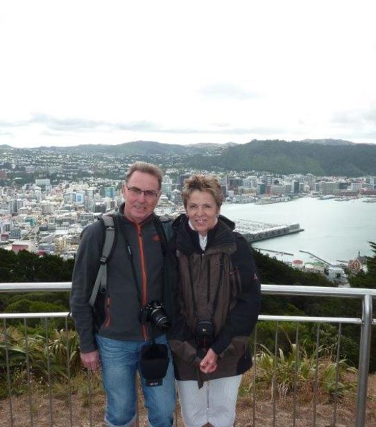 Annick et Jean-Yves au Mont Victoria à Wellington