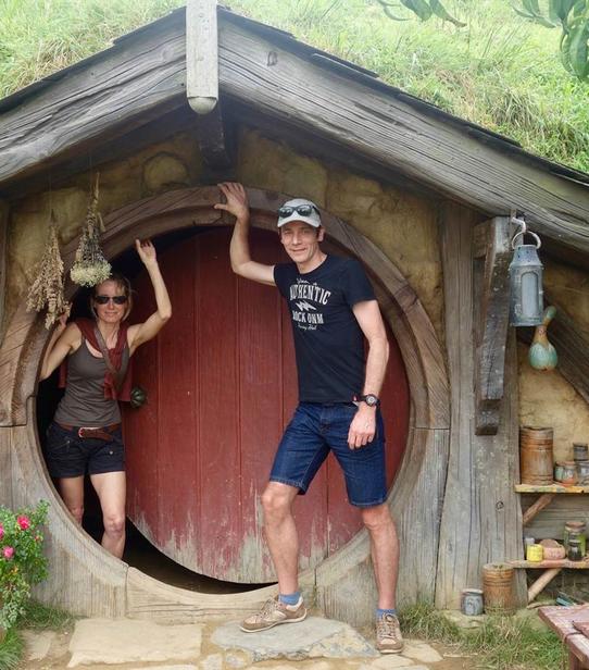 Bruno et Françoise à Hobbiton
