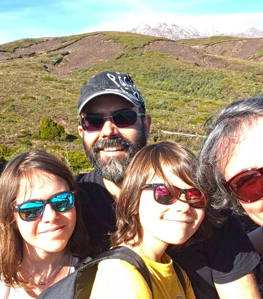 Carole Simon Zoe Xavier au Tongariro National Park