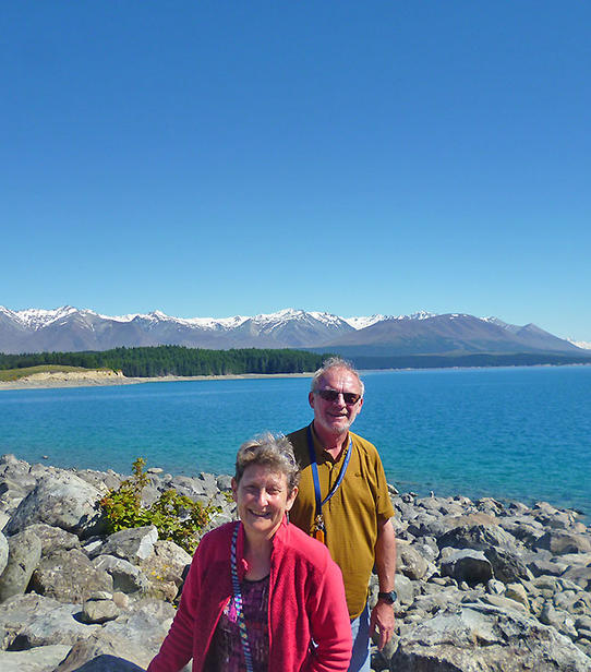 Catherine et Xavier au lac Pukaki