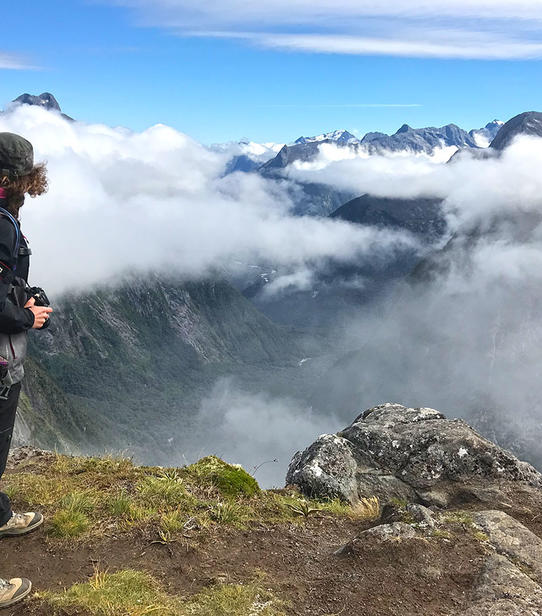 Cécile à Gertrude Saddle région des fiords
