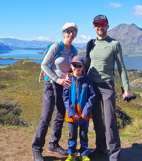 Céline, Calvin et Mickael à Wanaka