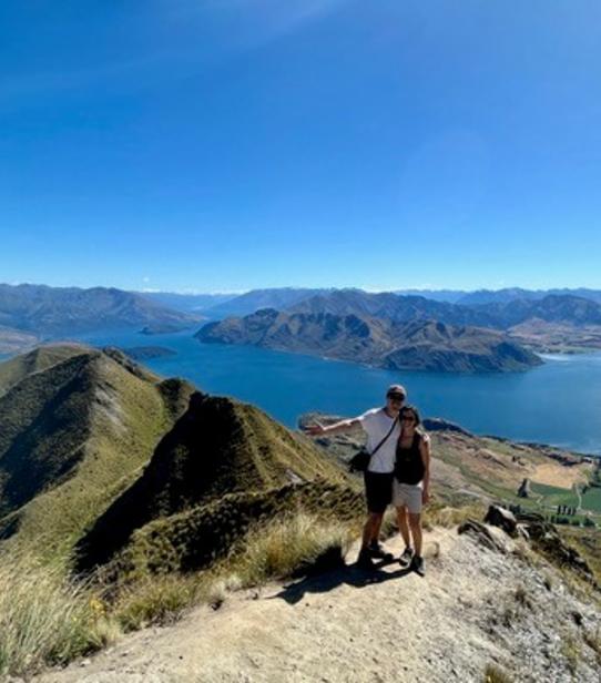 Chloe et Cyril à Roys Peak 
