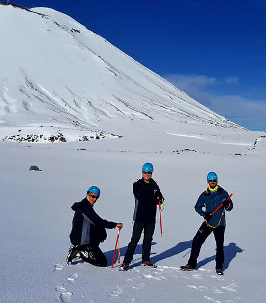 Clément et ses amis au Tongariro National Park