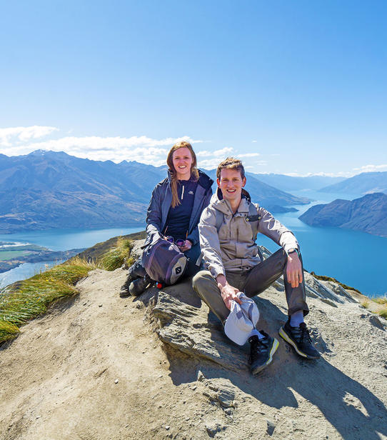 Coraline et Nicolas à Roys Peak Wanaka