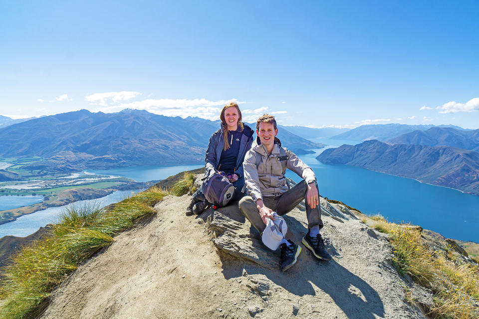 Coraline et Nicolas à Roys Peak Wanaka
